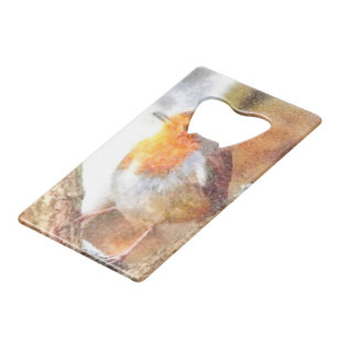 Artistic Robin Redbreast Perched