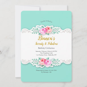 Artistic Roses Invitation