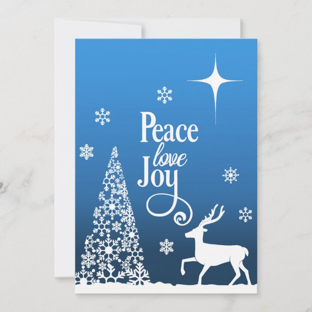 Artistic scene of Peace, Love and Joy personalize (Front)
