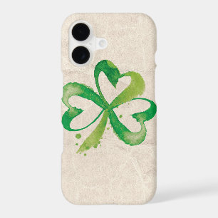 Artistic Shamrock Brushstrokes