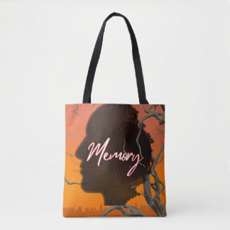 Artistic Silhouette Memory Personalized Tote Bag