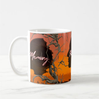 Artistic Silhouette "Memory" Vintage Esthetic Mug