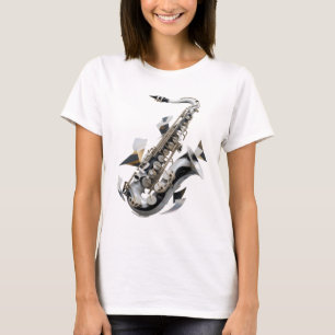 Artistic Silver ABSTRACT ART Design T-Shirt
