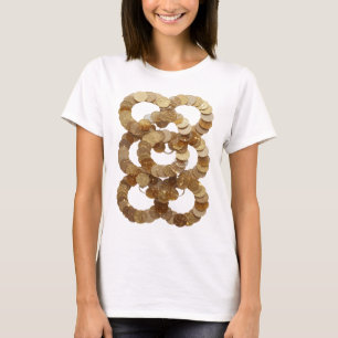 Artistic Silver GEMS OF ABUNDANCE Slogan Design T-Shirt