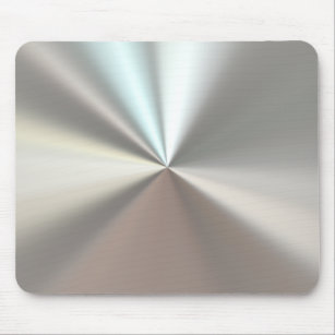 Artistic silver metal mouse pad