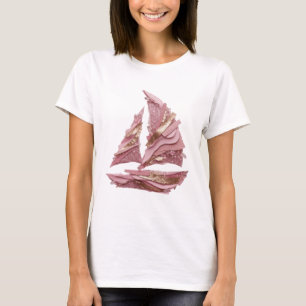 Artistic Silver TREE Text Design T-Shirt