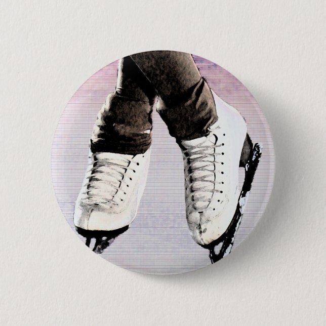 Artistic Skates 6 Cm Round Badge (Front)