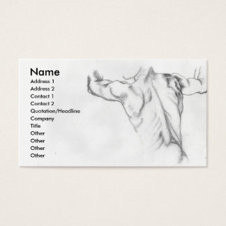 Artistic Sketch of a mans back