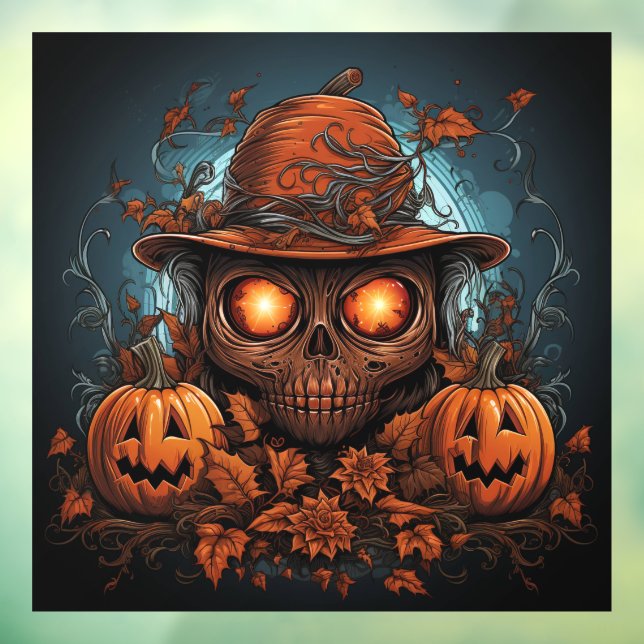 Artistic Skull and Jack-o-Lanterns  (Sheet 3)