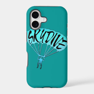 Artistic skydive fanatic blue fade iphone 5 case