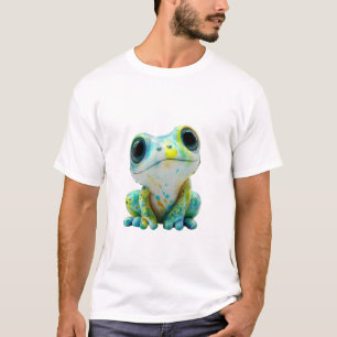 Artistic Splatter Paint Frog Men T-Shirt