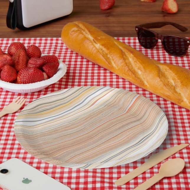 Artistic Square Paper Plate for Creative Table (Picnic)