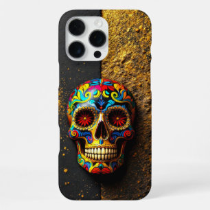 Artistic Sugar Skull iPhone 16 Pro Max Case