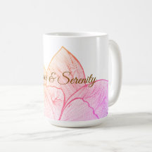 Artistic Sunset Floral "Balance & Serenity" Coffee
