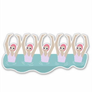 Artistic Swimmers   Artistic Swimming Illustration