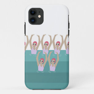 Artistic Swimmers   Artistic Swimming Illustration iPhone 11 Case