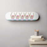 Artistic Swimmers | Synchro Swimming Design Art  Skateboard<br><div class="desc">Featuring cool modern illustration of synchronised women artistic swimmers in a pool. Artistic swimmers gift design in a pastel colours. Five swimming ladies in swimming pool. Cool swim team gift. synchronised swimming team gifts, synchronised swimming team coach gift. Artistic swimmers girl team gifts ideas. Artistic swimming home decor, stationery and...</div>