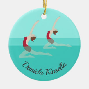 Artistic Swimming Ceramic Ornament