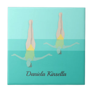 Artistic Swimming Ceramic Tile