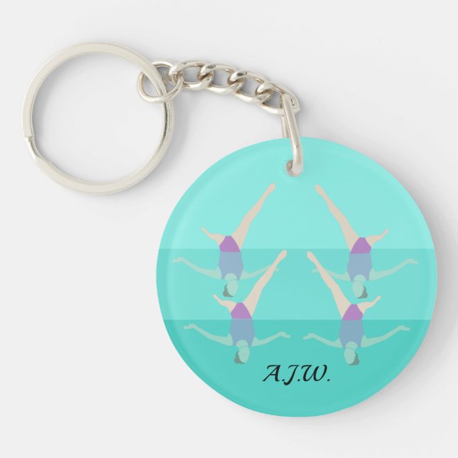Artistic Swimming Key Ring (Front)
