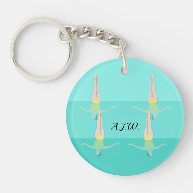 Artistic Swimming Key Ring (Front)