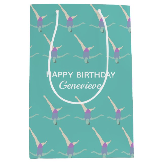 Artistic Swimming Medium Gift Bag (Front)
