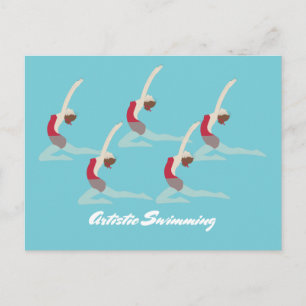 Artistic Swimming Postcard