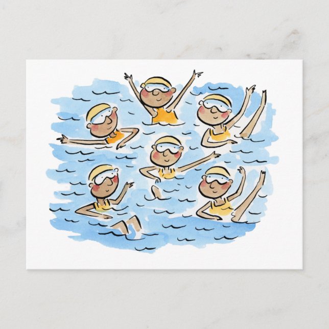 Artistic Swimming Postcard (Front)