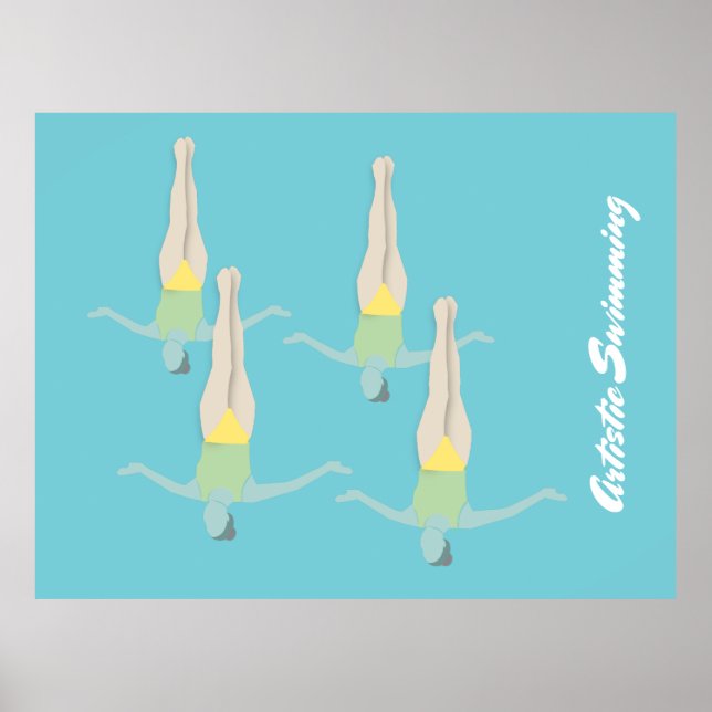 Artistic Swimming Poster (Front)
