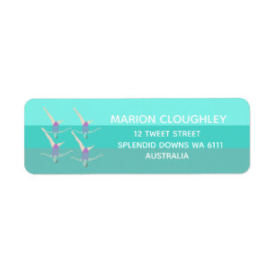 Artistic Swimming Return Address Label