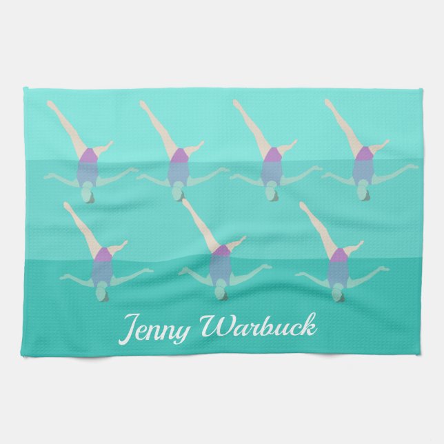 Artistic Swimming Tea Towel (Horizontal)
