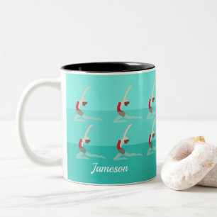 Artistic Swimming Two-Tone Coffee Mug