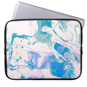 Artistic Texture. Bright Violet Border. Violet Art Laptop Sleeve