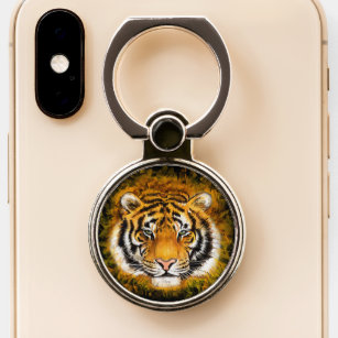 Artistic Tiger Face Phone Grip