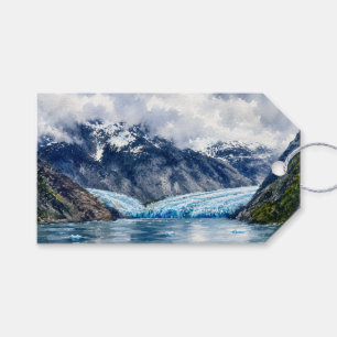 Artistic Travel Lovers Alaska Fjord Scenery  Gift Tags