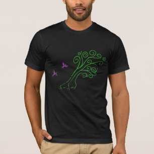 Artistic Tree and Birds T-Shirt