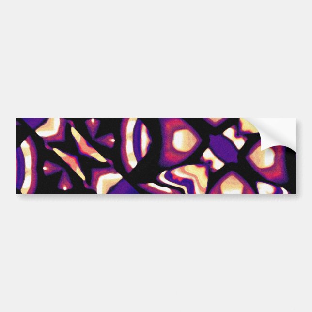 Artistic Tribal Bumper Sticker (Front)