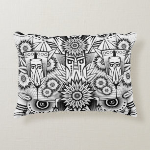 Artistic Tribal Design Decorative Cushion