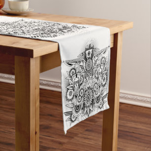 Artistic Tribal Design Short Table Runner
