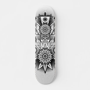Artistic Tribal Design Skateboard