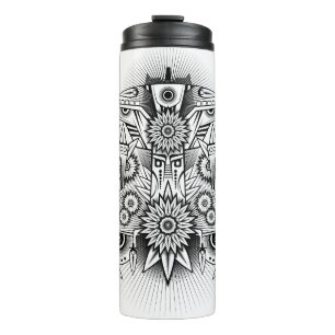 Artistic Tribal Design Thermal Tumbler