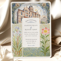 Artistic Turner Hall Milwaukee Art Nouveau Wedding