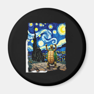 Artistic Turtle Shirt  Starry Night Turtle (1) Magnet