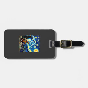Artistic Turtle Shirt Starry Night Turtle (2) Luggage Tag