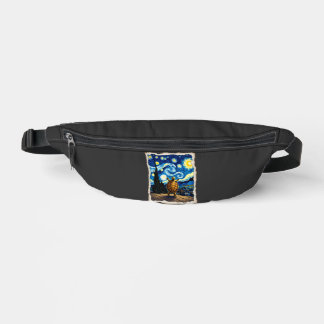 Artistic Turtle Shirt  Starry Night Turtle (3) Bum Bags