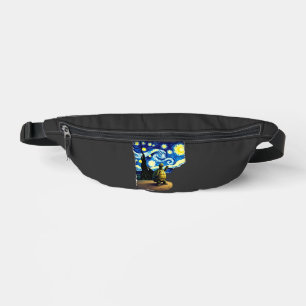 Artistic Turtle Shirt  Starry Night Turtle (4) Bum Bags