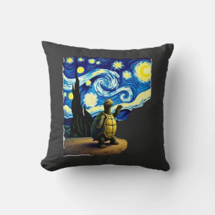 Artistic Turtle Shirt Starry Night Turtle (4) Cushion