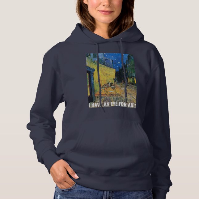 Artistic Van Gogh Inspired Hooded Sweatshirt (Front)