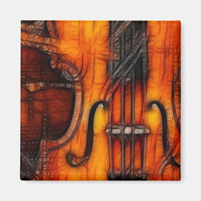 Artistic Violin Magnet (Front)