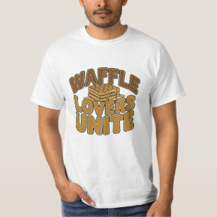 Artistic Waffle-Themed Artwork for Food Fans T-Shirt